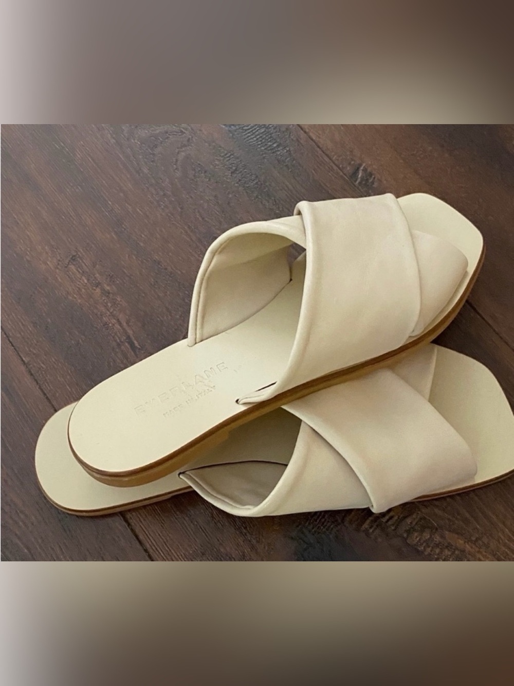 Everlane Shoes The Day Crossover Cream Sandals New size 5 - Picture 8 of 9